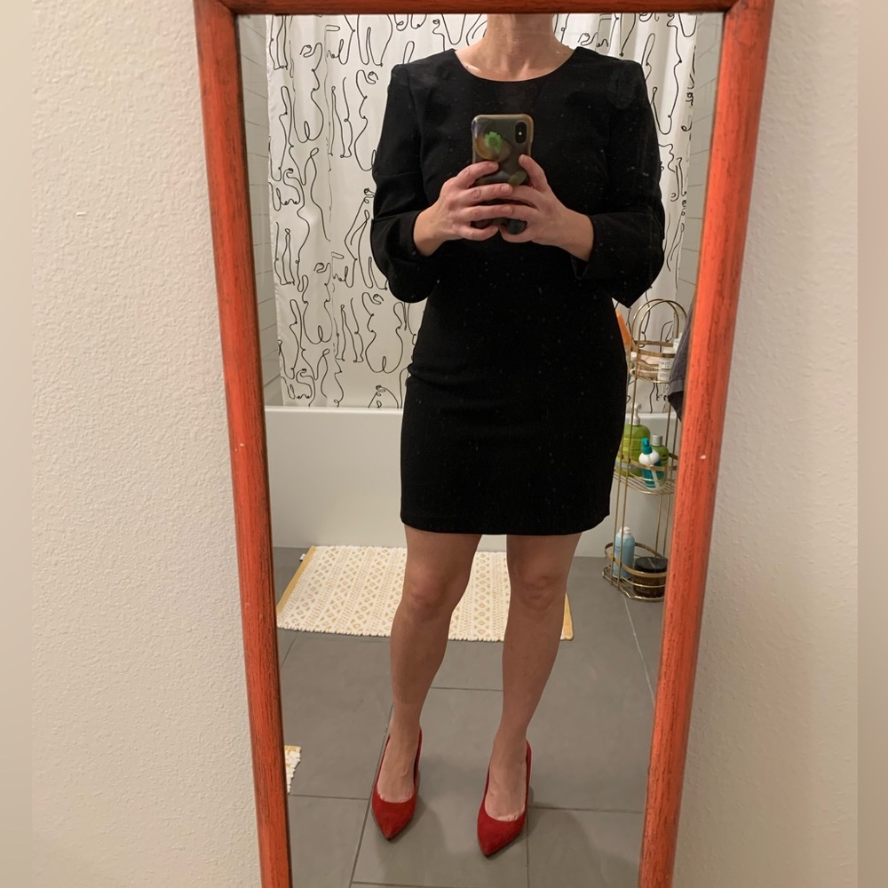 Little Black Dress with Long Sleeves - Picture 6 of 9